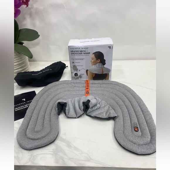 Sharper Image Heated Weighted Neck and Shoulder Wrap - Hot and Cold Comfort - Picture 13 of 13